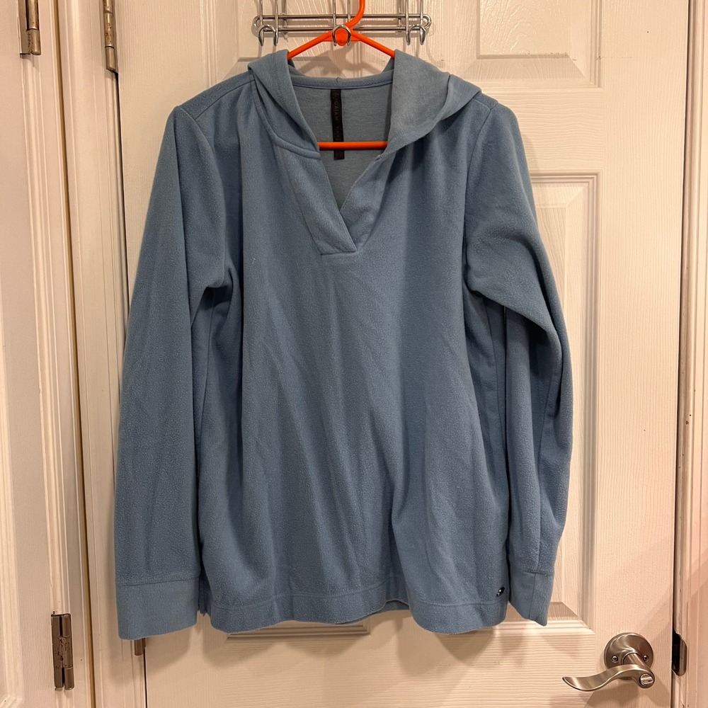 Gaiam Blue Fleece Pullover Hoodie